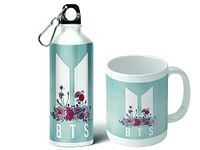 GIFT BOX BTS Designs (Aluminium BTS Mug Sipper Bangtan Boys Vogue Music Band for BTS Lovers Bottle Ceramic Coffee Mug (750 ml)) Design 9