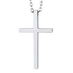 PROSTEEL Stainless Steel Cross Pendant Chain Necklace for Men Women Father's Mother's Day