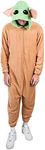 Star Wars The Mandalorian Baby Grogu Hooded Kigurumi Union Suit Pajama Onesie With Ears-Small