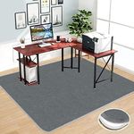 Chair Mat for Hart Floors Area Rug JAYFAN Office Chair Mat about 55" X 63" Desk Carpet Anti Slip Floor Mat Rug Gripper Floor Protector Non Slip Rug Pad Skid Resistant Protective Cushion 0.16“ Thick