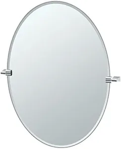 Gatco 4379LG Bleu, Large Oval Mirror,Chrome, 32 Inch