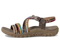 Skechers Women's Reggae-Sew Me-Boho Woven Strappy Slingback Sandal, Taupe Multi, 6 UK