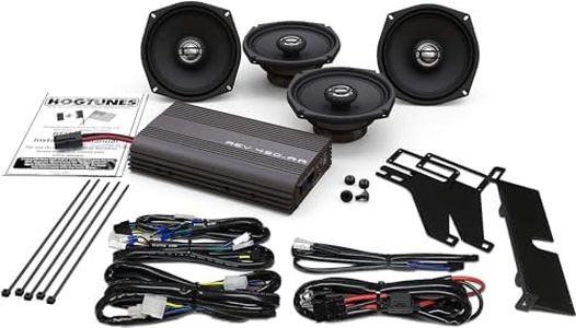 Hogtunes 200 Watt 4 Channel Amp with Front and Rear Speakers for 2000-2013 Harley-Davidson FLH Touring Models REV 450-AA