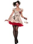 Womens Voodoo Doll Costume Small