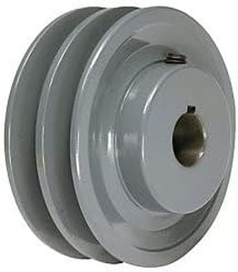 4.75" X 3/4" Double Groove AK Fixed Bore Pulley # 2AK49X3/4