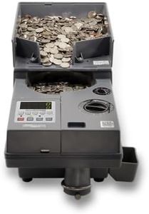 AccuBANKER AB610 Universal Coin & Token Counter, Counting Speeds 2000 Coins/Min, Hopper Capacity 4000 Coins, Bank Grade, Engineered in USA & NOM Certified