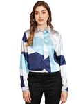 FUNDAY FASHION Women Regular Fit Printed Casual Shirt (Medium, Multicolor 1)