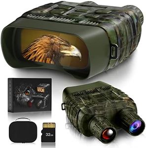 GTHUNDER Digital Night Vision Goggles - Infrared Binoculars with 8X Digital Zoom, 7 IR Modes, 3" TFT Screen, 32GB TF Card, IP56 Water-Resistant, for Wildlife Observation, Hunting, Camping