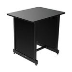 OnStage MUS WSR7500B WS7500 Series Workstation Rack Cabinet, Black