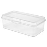 Sterilite Plastic FlipTop Latching Storage Box Container Clear (18 Pack)