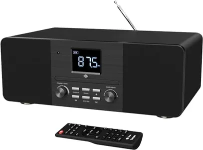 i-box Tempo, CD Player, Home Stereo System, Bluetooth Speakers, AM/FM Radio, MP3, AUX, Bass Speakers, Tray Loading, LED Display Digital Clock, CD Players for Home
