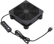 Upgraded 120mm 5V USB Powered PC Router Fan with Speed Controller High Airflow Cooling Fan for Router Modem DVR PlayStation TV Box and Other Electronics