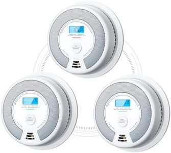 X-Sense Wireless Combination Smoke and Carbon Monoxide Detector, 10-Year Non-Replaceable Battery, Interconnected Up to 24 X-Sense Link+ Devices, UL 217 & UL 2034 Certified, Model XP0H-WN, 3-Pack