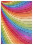 SrS Rugs® Candy Rainbow Rug - for Living Room, Lounge, Hallway, Kids Room, Playroom, Nursery - Boys & Girls - Hippy - Pride - Brighten Your Home (Rainbow, 160cm x 220cm)