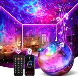 Star Projector Galaxy Light Projector for Bedroom, 15 Colors Galaxy Projector for Bedroom,15 White Noise Galaxy Lamp Star Lights for Ceiling Projector, Bluetooth Galaxy Projector Lights for Bedroom