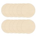 HILELIFE Wood Rounds for Crafts 6 Inch - 12 Pack Wood Round, Unfinished Wood Circles for Crafts, Round Wooden Discs, Circle Wood Sign Blank