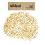 Vibhuti Crafts Basic Jewellery Findings - 25 g Golden Open Jump Rings (5mm) - DIY Jewelry Making