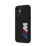 BMW M Collection - Liquid Silicone Case Printed Big Logo iPhone Protective Case for your Mobile (officially licensed) - Black (iPhone Mini)