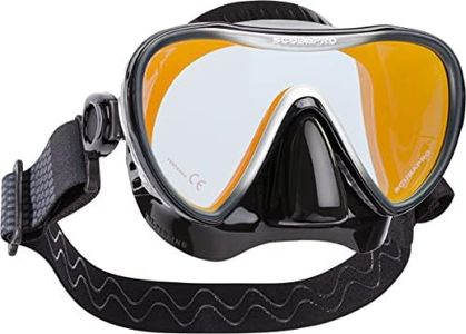 SCUBAPRO Synergy 2 Trufit Diving Mask with Comfort Strap, Black/Black, Silver Mirrored