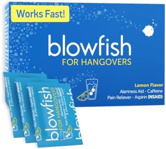 Blowfish for Hangovers - Fast Hangover Relief in 15 Minutes | Headache Relief, Energy, and Hydration in One Step | Single Box