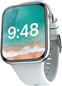CrossBeats Hustl Smartwatch, Large 2.01” TruHue™ HD Display, Dual Speaker with BT Calling, 125+ Sports Mode, AI Health Tracking, SnapCharge™ Battery Upto 10days, 60Hz Refresh Rate Silver