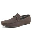 SIR CORBETT Men's Synthetic Leather Brown Loafers Shoes - 06 UK