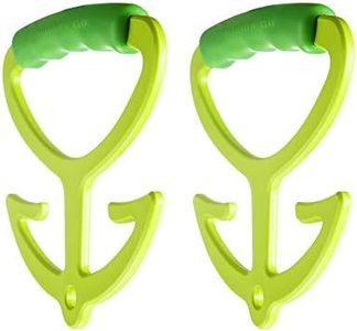 Pankia Handle Grocery Bag Holder Shopping Bag Handle Carrier Each Handle Holds Up to 80lbs, Hanger with Soft Grip Handle, 2 Pack