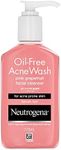 Neutrogena Oil Free Acne Wash Pink Grapefruit Face Cleanser 175ml|For acne-prone skin|With Salicylic Acid|Eliminates oil & dirt|Clears breakouts & blackheads|Doesn’t over-dry the skin|Prevents pimples