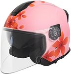 VCAN V88 3/4 Open Face Motorcycle Scooter Helmet ECE & DOT Approved