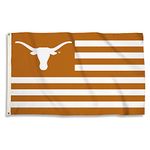 BSI PRODUCTS, INC. - Texas Longhorns 3’x5’ Flag with Heavy-Duty Brass Grommets - UT Football, Basketball & Baseball Pride - High Durability - Designed for Indoor or Outdoor Use - Great Gift Idea