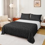 Gray Wild Animal Skin Bed Sheet Sets King Size,African Cheetah Wildlife Sheet Sets for Men Teens Adults Room Decoration,Leopard Print Bedding Set with Flat,Fitted Sheet,2 Pillow Cases