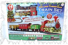 PMS Multicolor Christmas Train Sound & Light Action-1 Set, One Size