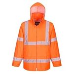 Portwest H440 Men's Lightweight Waterproof Hi-Vis Rain Jacket Orange, Medium