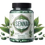 Natural Senna Leaves Caplets 500mg - 100 Count | Constipation Relief for Adults | Senna Tea Laxative | Natural Laxatives for Constipation