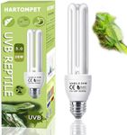 HARTOMPET Linear UVB 5.0 Tube 23W, Compact Fluorescent Tropical Lamp, UVB Bulb for Reptile, Chameleon, Iguana, Tree Frog, Ideal Light for Amphibian Habitat & Terrarium Tank
