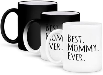 3dRose Best Mommy Ever - Gifts for Moms - Mother Nicknames - Good for Mothers Day - Black Text - Magic Transforming Mug, 11oz