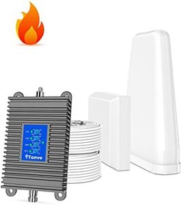 Cell Phone Singal Booster Boosts 5G 4G LTE - Support All U.S. Carriers - Verizon, AT&T, T-Mobile, Cell Signal Booster Boosts Voice & Data in Home and Office Up to 5,500 Sq Ft | FCC Approved Gray