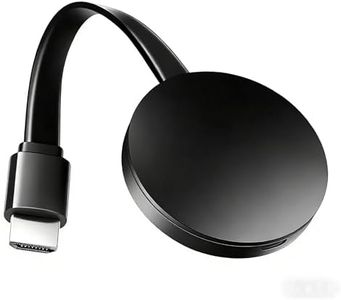 Chromecast Device for TV Miracast Display Dongle Adapter 4K Streaming Plug for TV Projector Play Dual-Band WiFi Compatible with Windows macOS Android iOS Airplay DLNA No Lag HD Audio and Video