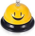 LYSAIMG 1 Pcs Funny Call Bells,3.4 Inch Diameter Customer Service Bell,Desk Bell Service Bell for Hotels,Counter Restaurant,Table Kitchen Bar(Yellow)