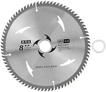 Circular Saw Blade, Hard Alloy Carbide Wood Chipboard Plywood Cutting Disc 8 Inch for All Cutting Softwood, Hardwood, Chipboard (80T)