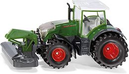 siku 2000, Fendt 942 Vario with Front Mower, Metal/Plastic, 1:50, Green, Removable mower and cab, Trailer hitch