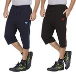 SOUTH TREE Mens Piping Capri or 3/4th with Side Pockets(Pack of 2)