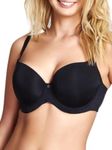 Cleo by Panache Women's Harper Balconnet Underwire T-Shirt Bra 9926, Black, 28GG US