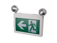 Running Man Exit Sign CSA Listed Emergency Light with 2 by 2 watts Heads Backup for 120 Minutes 120v-347VAC Universal mounting (1, CM-316-with-EXIT)