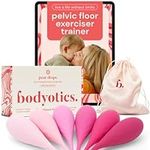Bodyotics Deluxe Kegel Weighted Exercise Balls - Pelvic Floor Tightening and Strengthen Bladder Control - Prevent Prolapse - Set of 6 for Beginners to Advanced with Free E-Book
