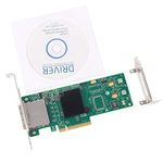 ipolex LSI 9200-8E External SAS/SATA RAID Controller Host Bus Adapter, LSI SAS2008 Chip, PCI-E 2.0 X8-Port 6Gb/s, High Profile & Low Profile