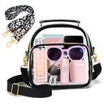 Hysagtek Clear Purses for Women Stadium, Clear Bag Stadium Approved Concert Clear Crossbody Bag See Through Handbag