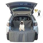 SUV Cargo Liner for Dogs, Mayhour Waterproof Pet SUV Cargo Area Cover Mat Universal Fit Non-Slip Dog Seat Protector Machine Washable for Sedans Vans Trucks with Bonus Dog Belt (Gray)