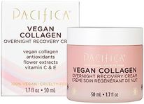 Pacifica Beauty Vegan Collagen Overnight Recovery Cream, Skincare, Anti Aging, Face Cream, Hyaluronic Acid, Face Moisturizer, Hydrating, Night Cream, For Dry, Aging Skin, Vegan, 1.7 oz (1 Count)