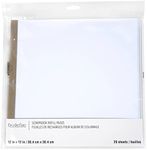 20 Sheets 12" x 12" White Scrapbook Refill Pages by Recollections - Memory Book Page Refills - 1 Pack